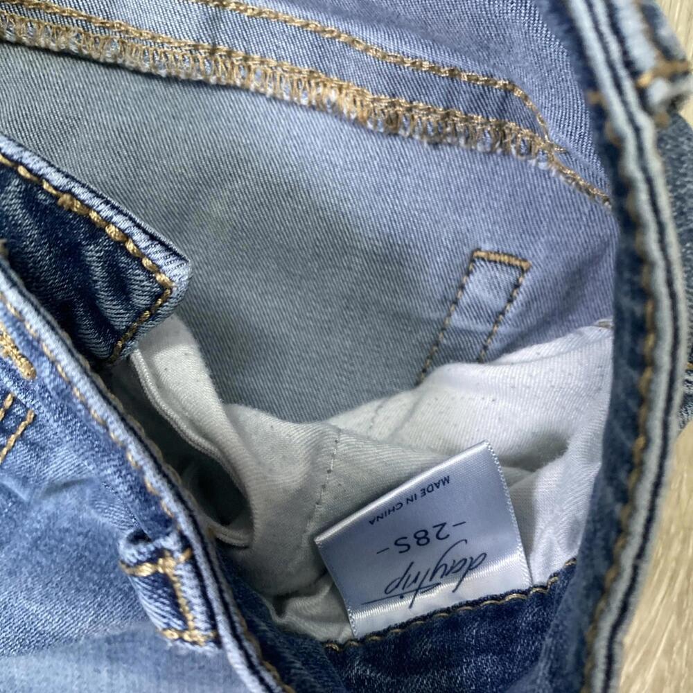 Virgo Jeans Women’s Daytrip Blue Distressed Skinny 28 S - Picture 6 of 10
